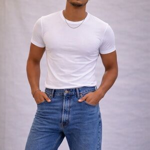 Vintage Rustler Blue Jeans Mens 32x32 Classic Straight Leg Denim Made in Mexico